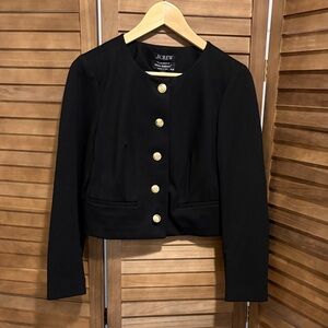 J. Crew Black Blazer with Gold Buttons
